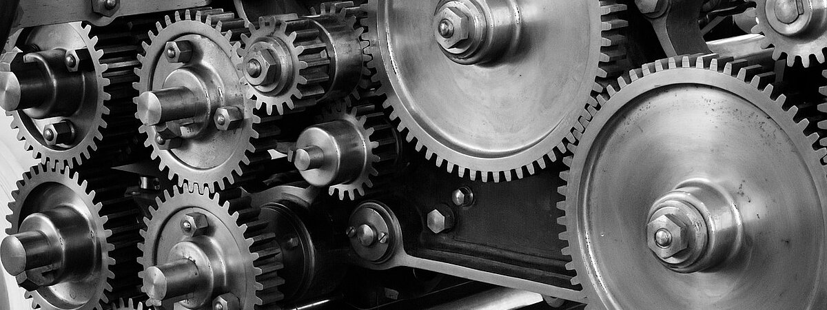 Inneres einer Maschine